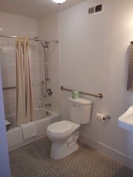 Welcome To Premier Inns Metro Center - Accessible Private Bathroom